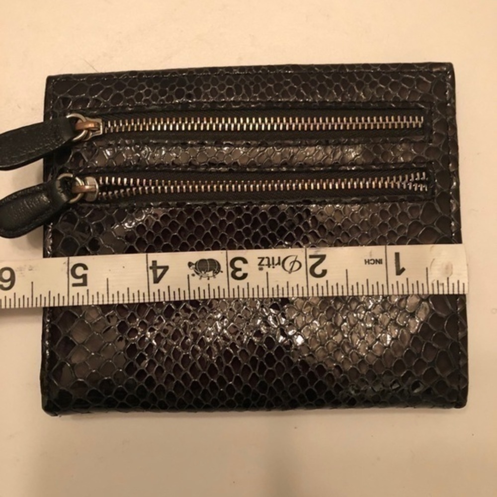 Brighton python snakeskin embossed leather wallet - Picture 2 of 6